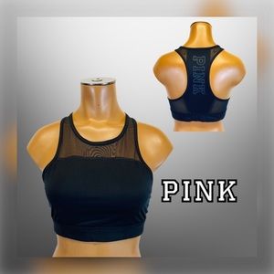 🖤 VS PINK || Crop Haute Court High Neck Sports Bra-